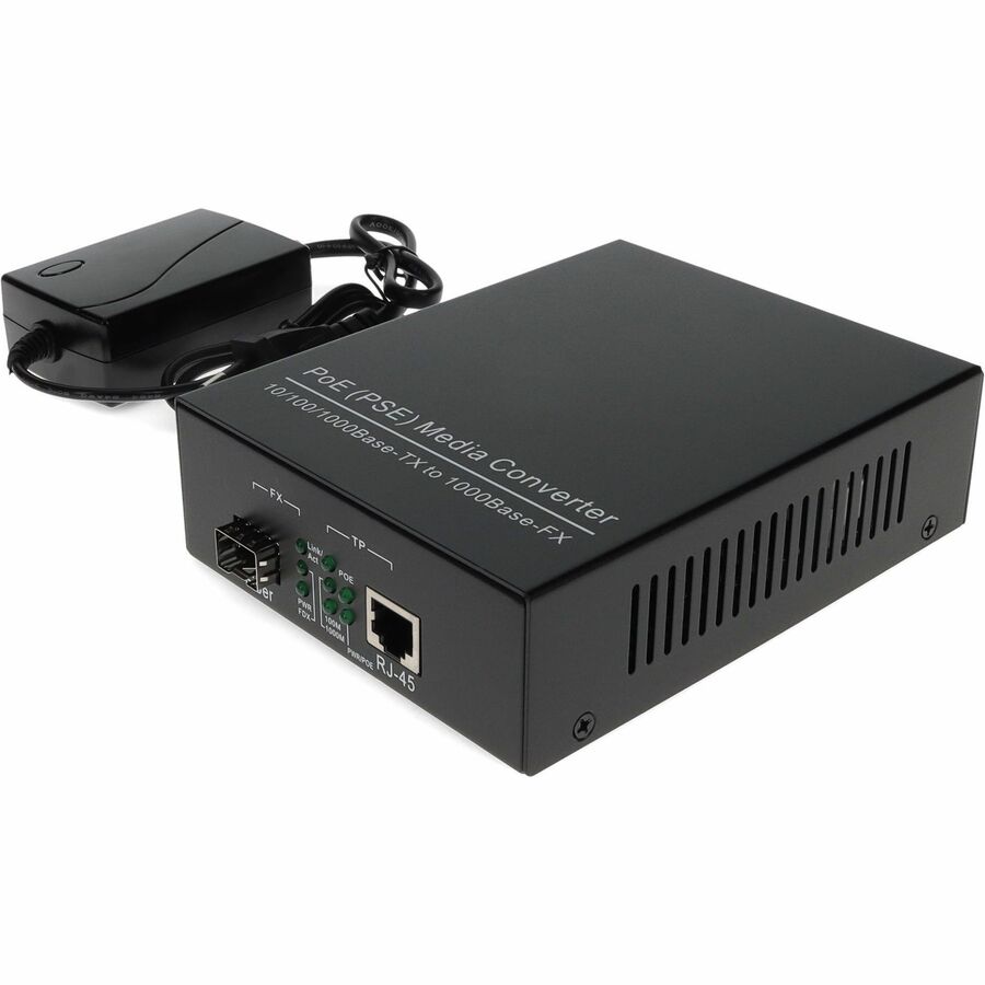 RJ-45 TO SFP POE MEDIA CONVRT