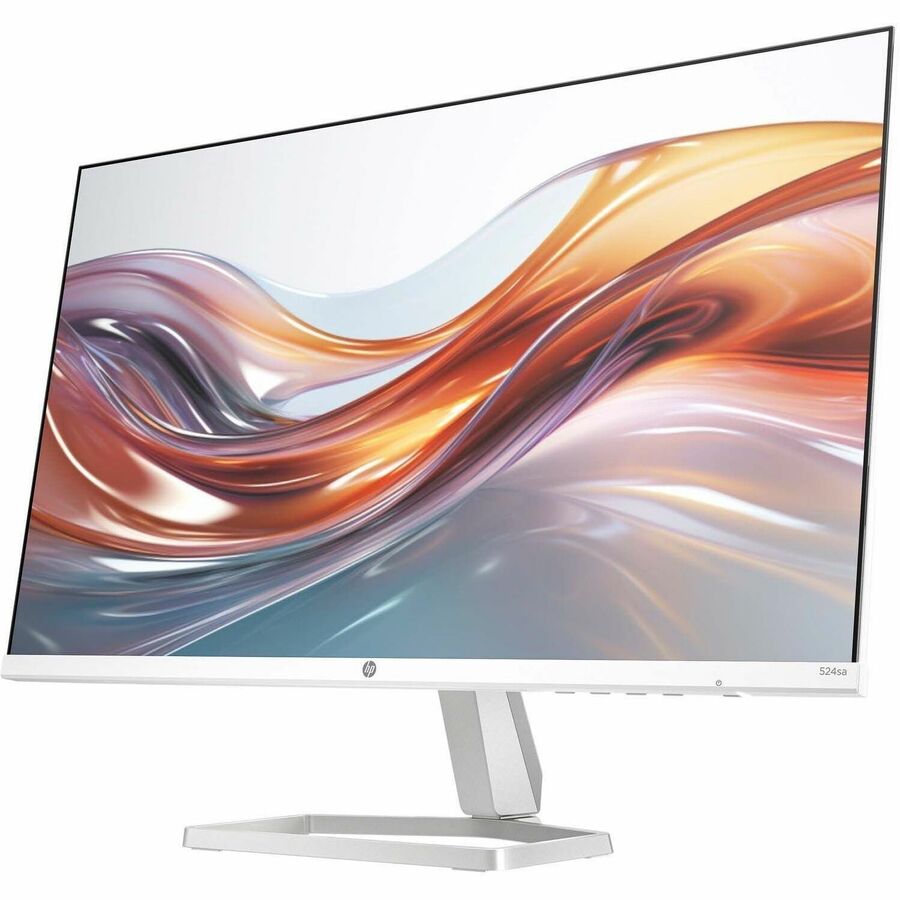 HP 524sa 24" Class Full HD LED Monitor - 16:9 - White - 23.8" Viewable - In-plane Switching (IPS) Technology - Edge LED Backlight - 1920 x 1080 - 16.7 Million Colors - 300 cd/m&#178; - 5 ms - Speakers - HDMI - VGA