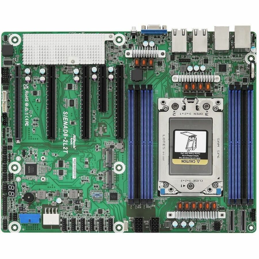 ASROCK RACK SERVER MOTHERBOARD SIENAD8-2L2T ATX SINGLE SOCKET SP6 (LGA 4844) AMD