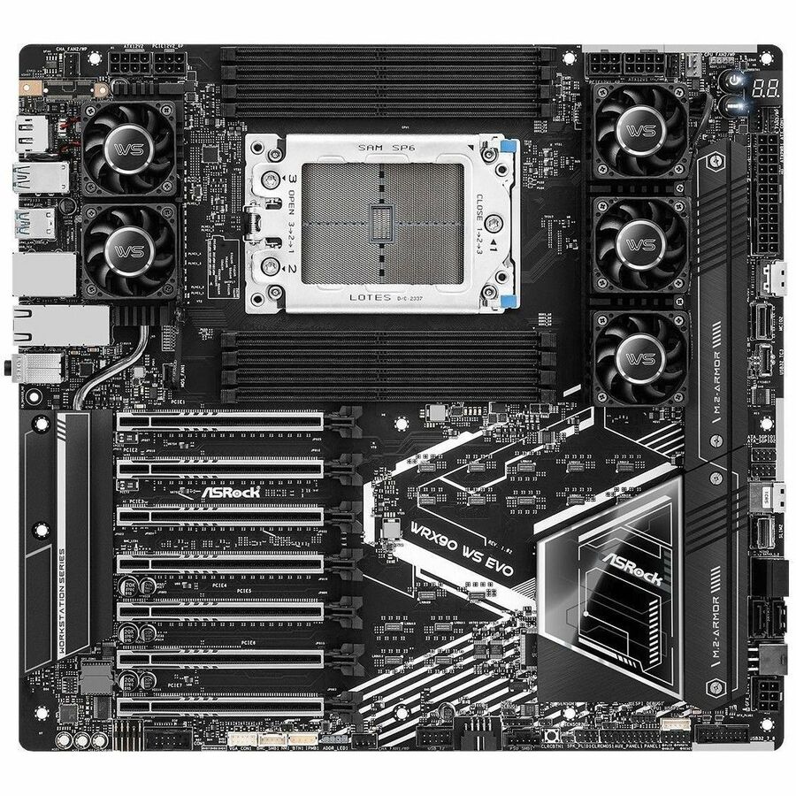 ASRock WRX90 WS EVO DDR5 AMD Ryzen Threadripper PRO 7000 Series