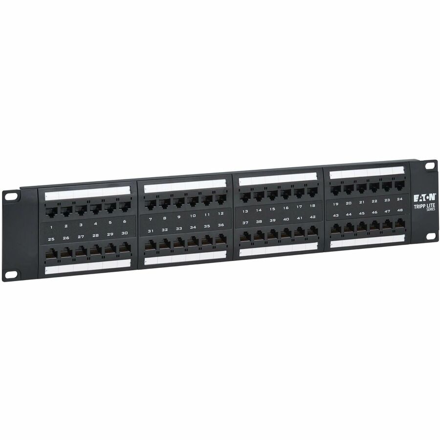 Tripp Lite Series 48-Port CAT6 Patch Panel - Utp, 110 Punch Down, Rj45, 2u, Taa
