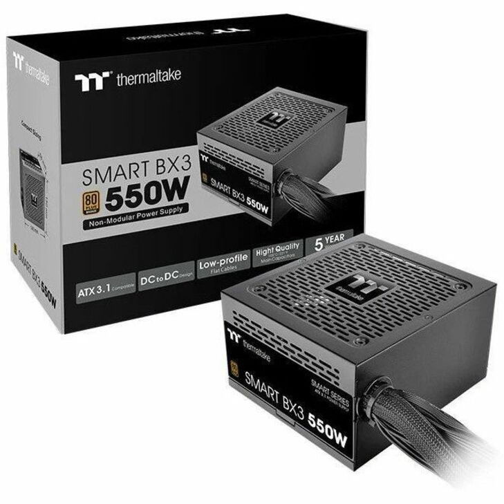 THERMALTAKE BX3 80+ BRONZE NON-MODULAR ATX 3.1 STANDARD 550W POWER SUPPLY