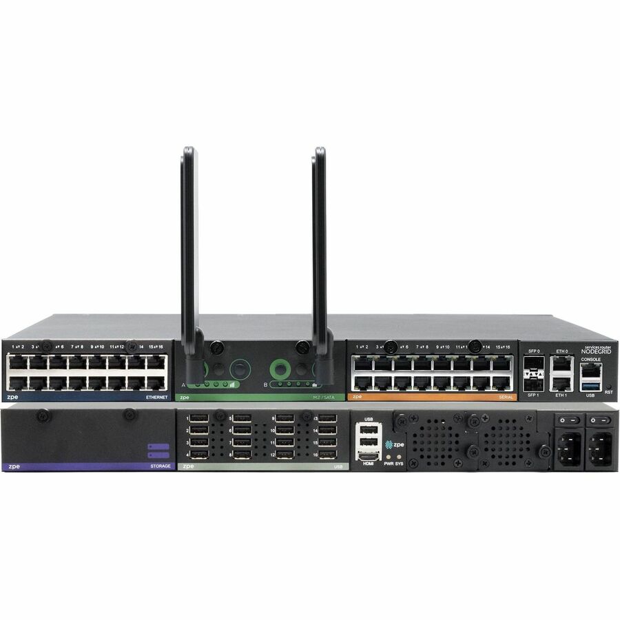 ZPE NODEGRID NET SR MODULAR CHASSIS, 8-CORE INTEL CPU, BACKPLANE SWITCH, 32GB DD