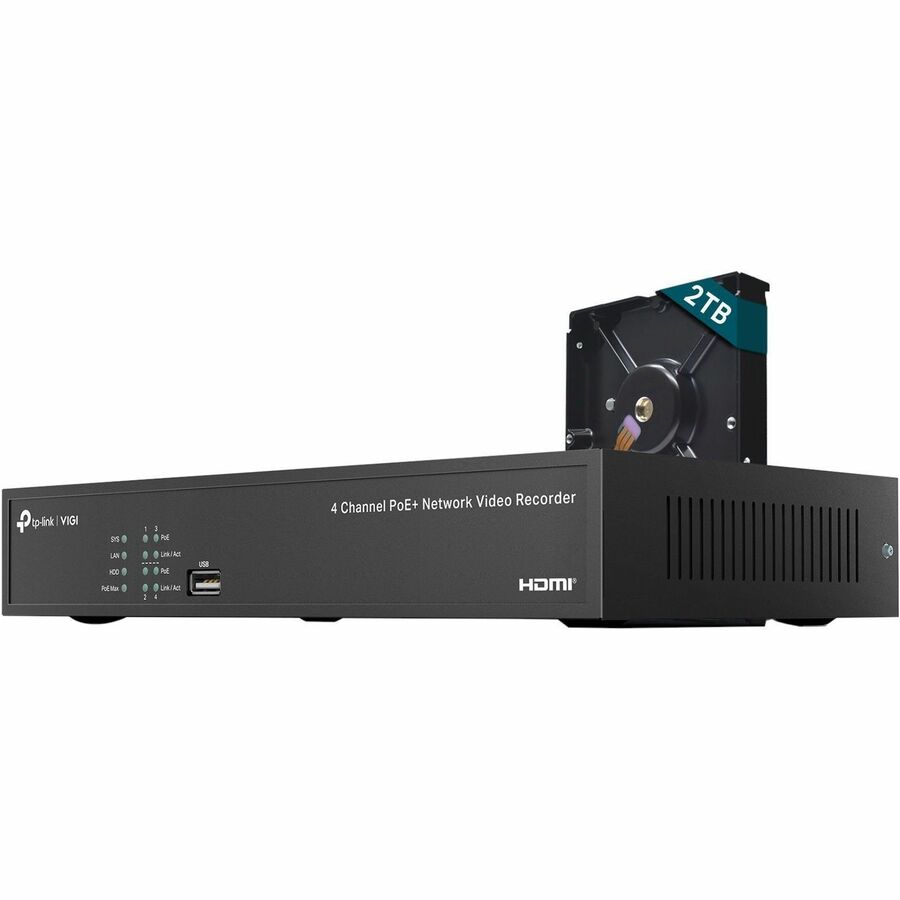 4Channel PoE NTWKVIDRecorder