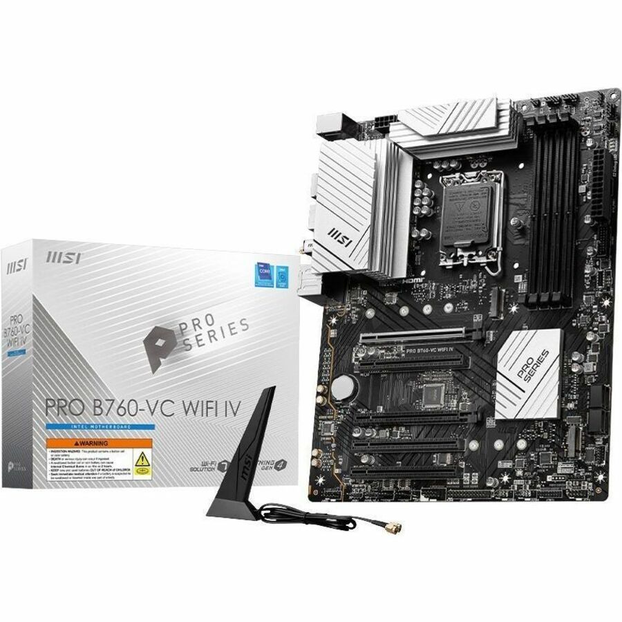 MSI PRO B760 WIFI7 DDR5 ATX MOTHERBOARD SILVER