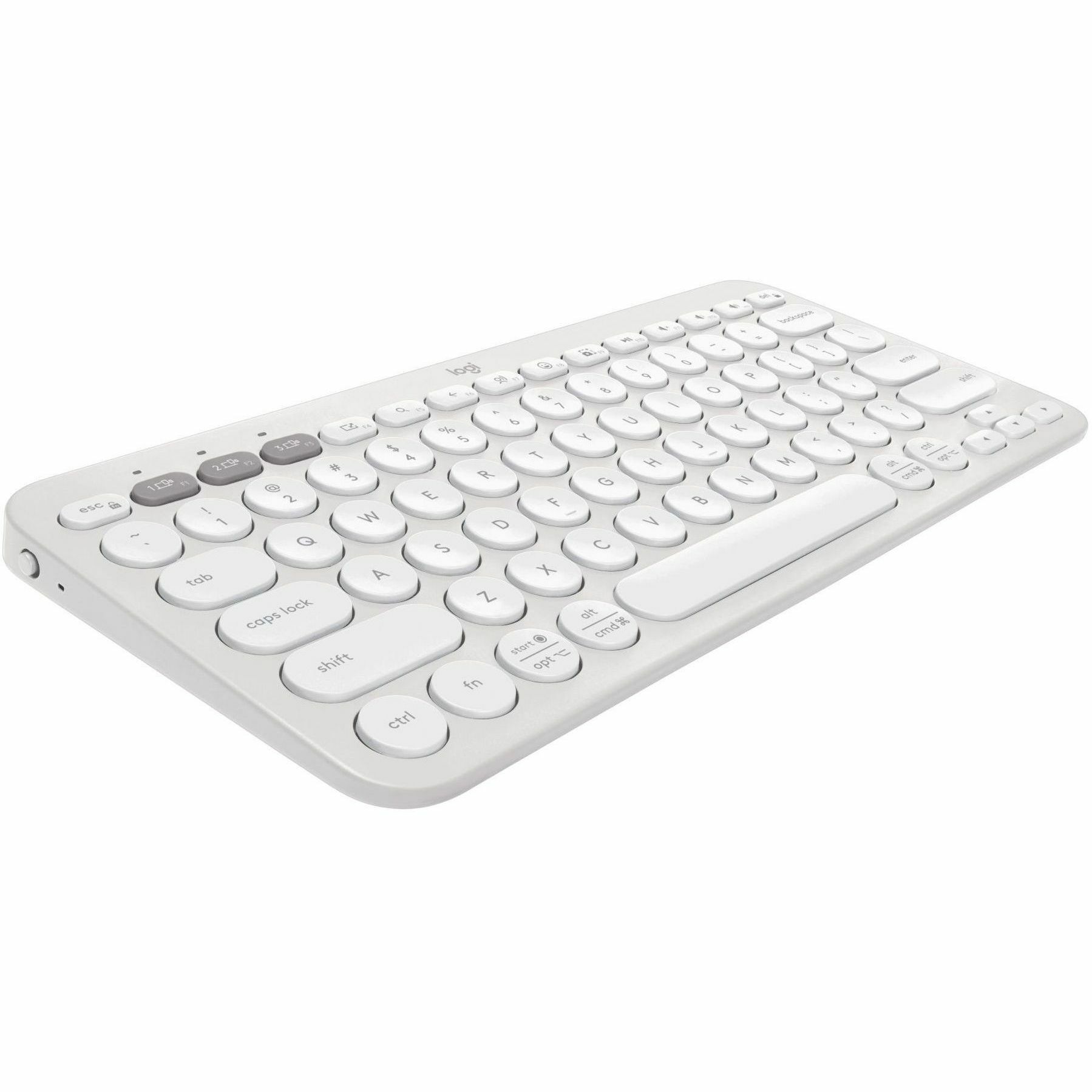 Logitech Pebble Keys 2 K380s Tonal White