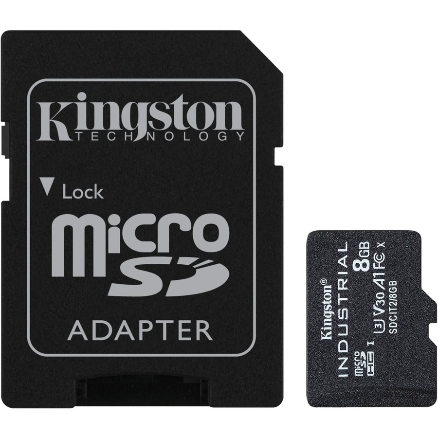 8GB MICROSDHC INDUSTRIAL C10 A1 PSLC CARD BULK - CARD ONLY (MINIMUM ORDER 100)