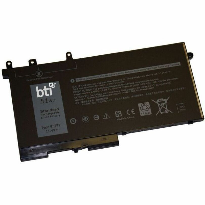 BTI 451-BBZT-BTI 3-CELL 11.4V LI-ION NOTEBOOK BATTERY FOR DELL LATITUDE 5280, 52