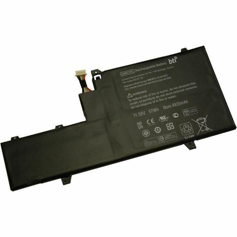 BTI 863280-855-BTI 3-CELL 11.55V LI-ION NOTEBOOK BATTERY FOR HP ELITEBOOK 1030 G