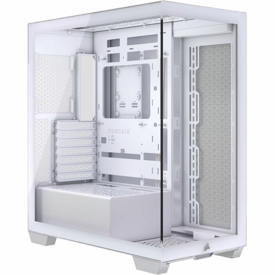 3500X TEMPERED GLASS MID-TOWER, WHITE
