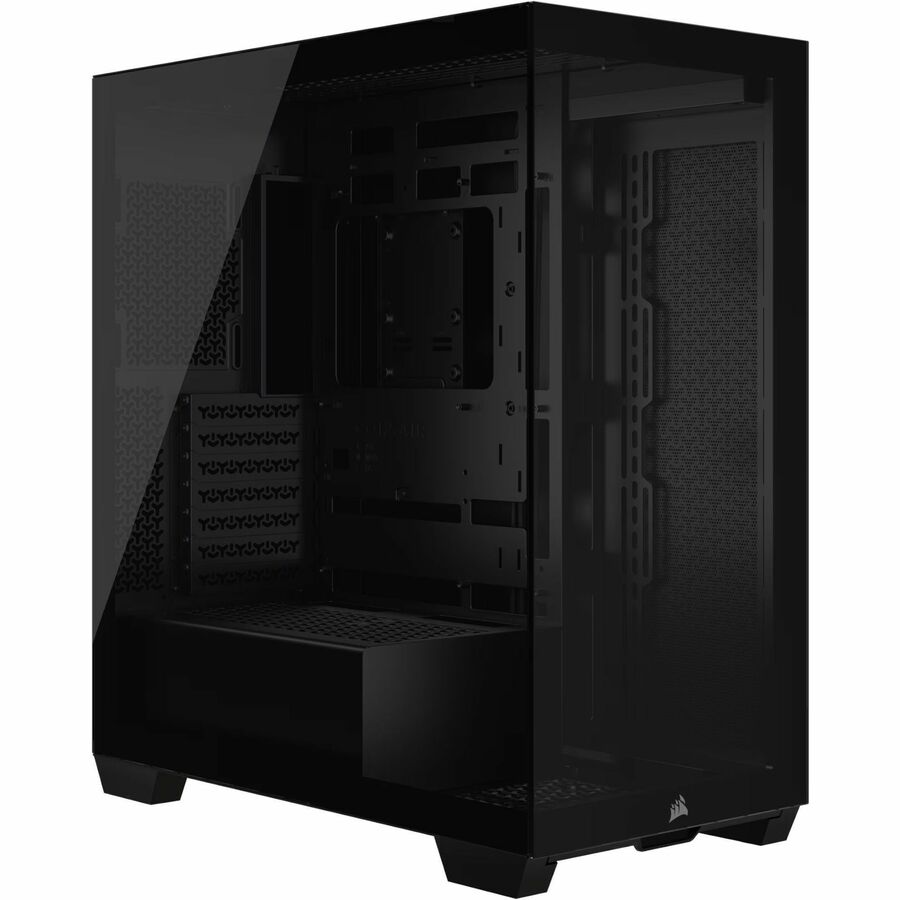 3500X TEMPERED GLASS MID-TOWER, BLACK