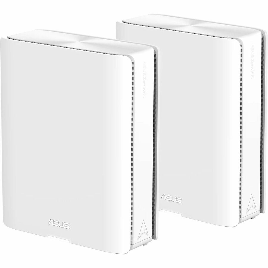 ASUS ZenWiFi BQ16 Pro BE30000 Quad-Band Wi-Fi 7 Mesh Router (2 Pack), up to 8000 sqft, 2X 10G Ports Each, Smart Home Master with Multi-SSID, VPN & Parental Controls, Subscription-Free Security, AiMesh