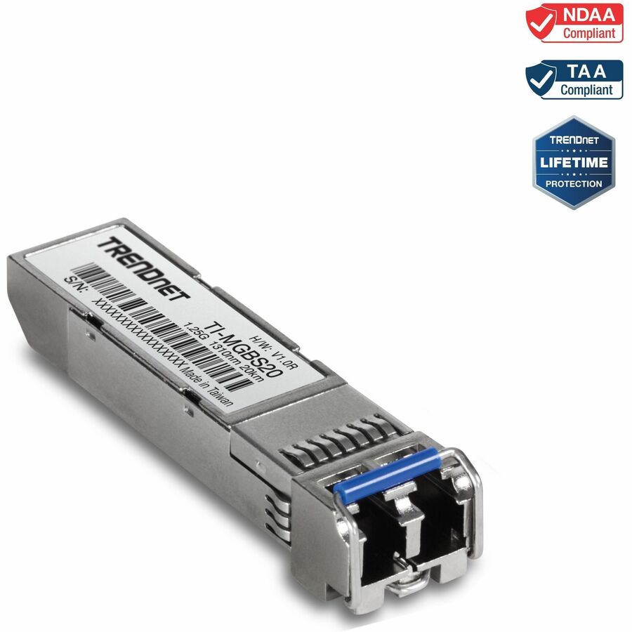 HARDENED MINI-GBIC SINGLE-MODE LC MODULE (20KM)