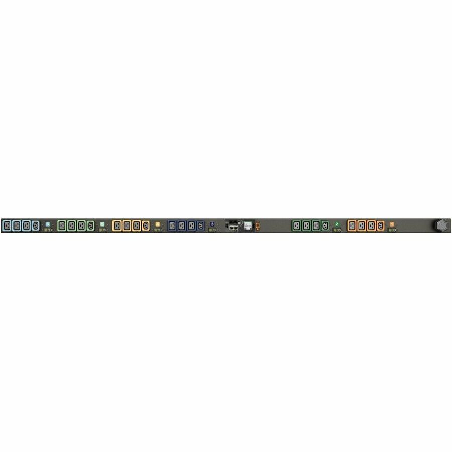 RPDU, MONITORED UNIT LEVEL EC, 60A, 208V DELTA, 17.2KW, VERTICAL, (6) LOCKING IE