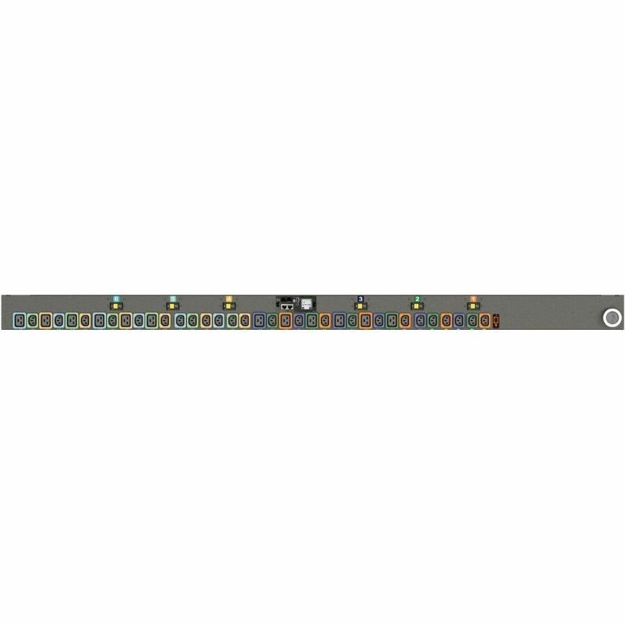 RPDU, SWITCHED UNIT LEVEL MONITORING EC, 60A, 208V DELTA, 17.2KW, VERTICAL, (24)