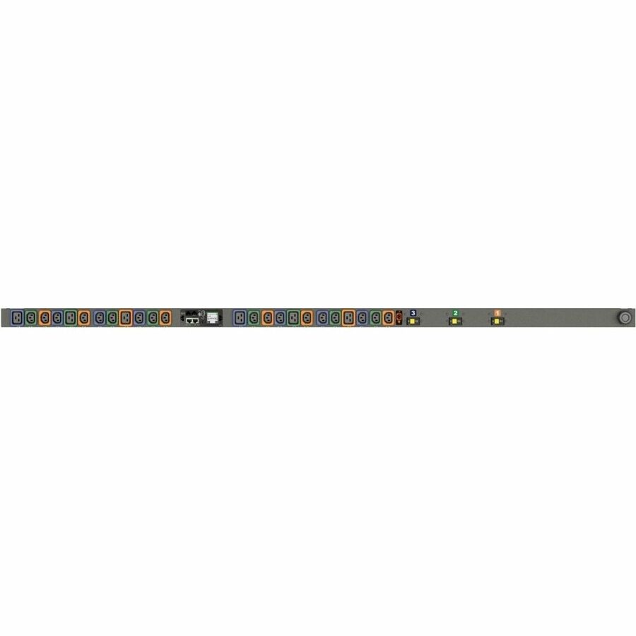 RPDU, SWITCHED UNIT LEVEL MONITORING EC, 30A, 208V, 4.9KW, VERTICAL, (30) LOCKIN