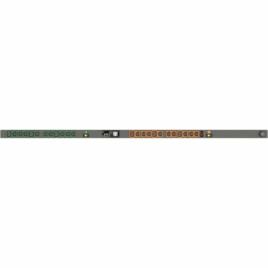 RPDU, MONITORED OUTLET LEVEL EC, 30A, 208V, 4.9KW, VERTICAL, (18) LOCKING IEC C1