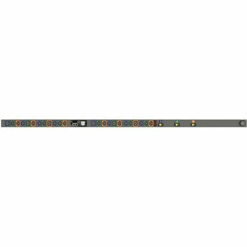 RPDU, SWITCHED OUTLET LEVEL MONITORING EC, 30A, 208V DELTA, 8.6KW, VERTICAL, (18