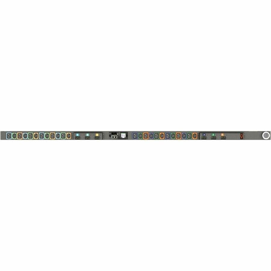 RPDU, SWITCHED OUTLET LEVEL MONITORING EC, 60A, 208V DELTA, 17.2KW, VERTICAL, (1
