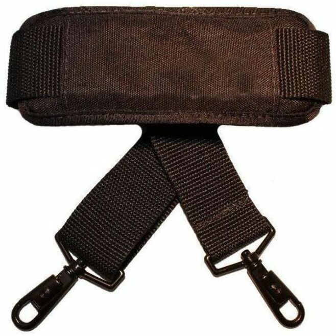 ADJUSTABLE SHOULDER STRAP W/ METAL SWIVEL CLIPS AND PADDED SHOULDER PAD, COMPATI