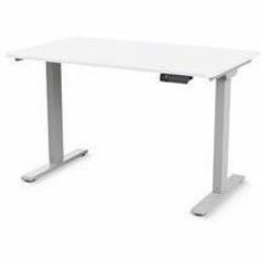 EFLOAT GO 2.0 SIT/STAND T-FOOT STYLE TABLE WITH 30 X 58 WHITE LAMINATE SURFACE A