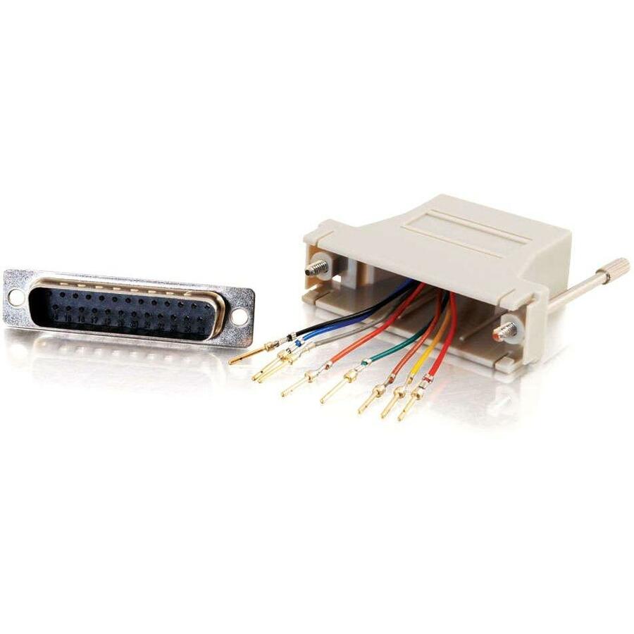 MODULAR ADAPTER - RJ-45 LEFT CONNECTOR - FEMALE LEFT GENDER - DB25 RIGHT CONNECT