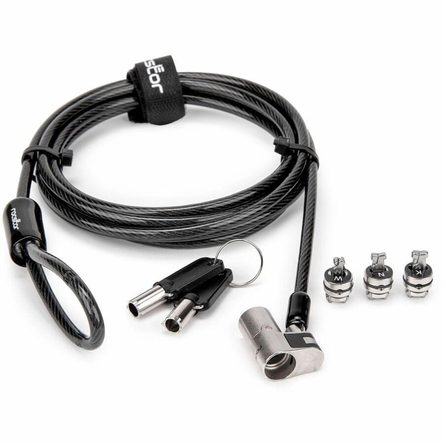 ROCBOLT UNIVERSAL 3-IN-1 KEYED SECURITY LAPTOP LOCK - FOR STANDARD K-SLOT, NANO,