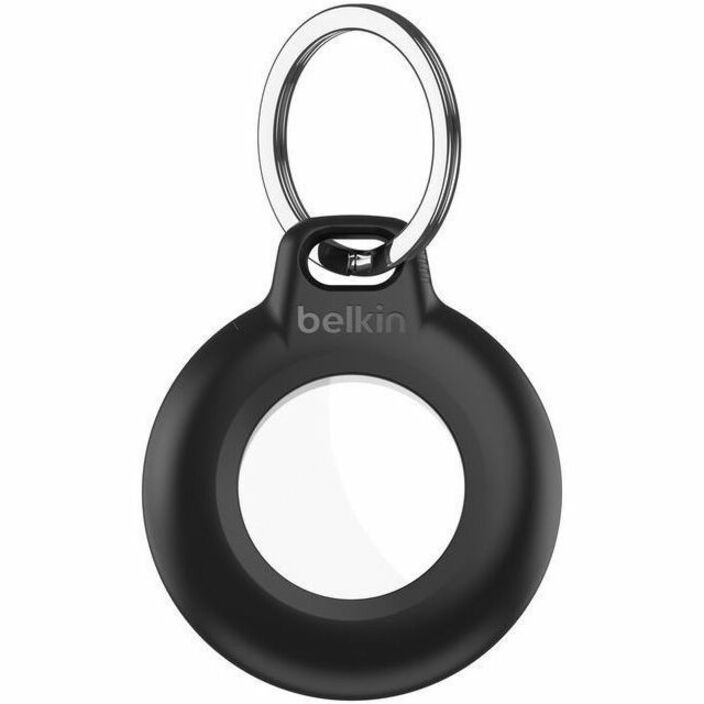 WATERPROOF KEYCHAIN AIRTAG SECURE HOLDER, BLACK