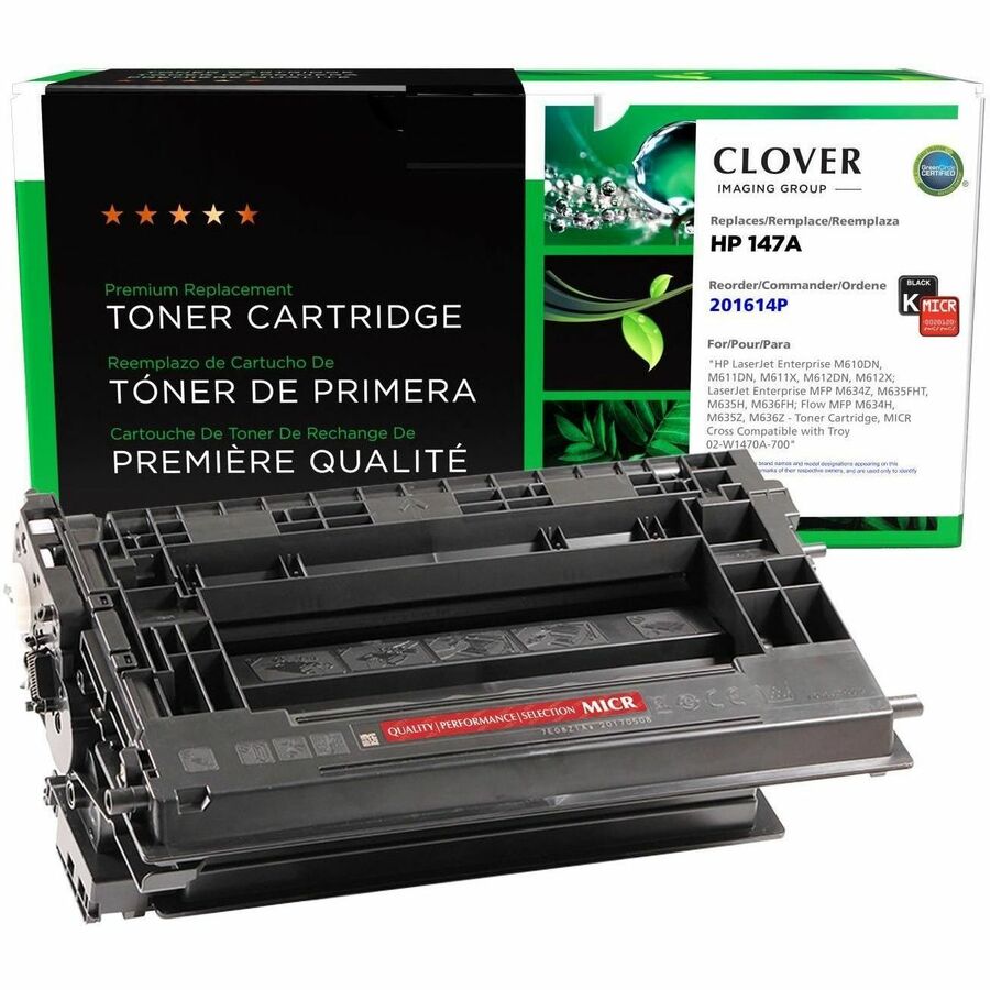 CLOVER IMAGING MICR REMAN FOR HP W1470AM 147A BLACK MICR TONER CARTRIDGE NEW CHI