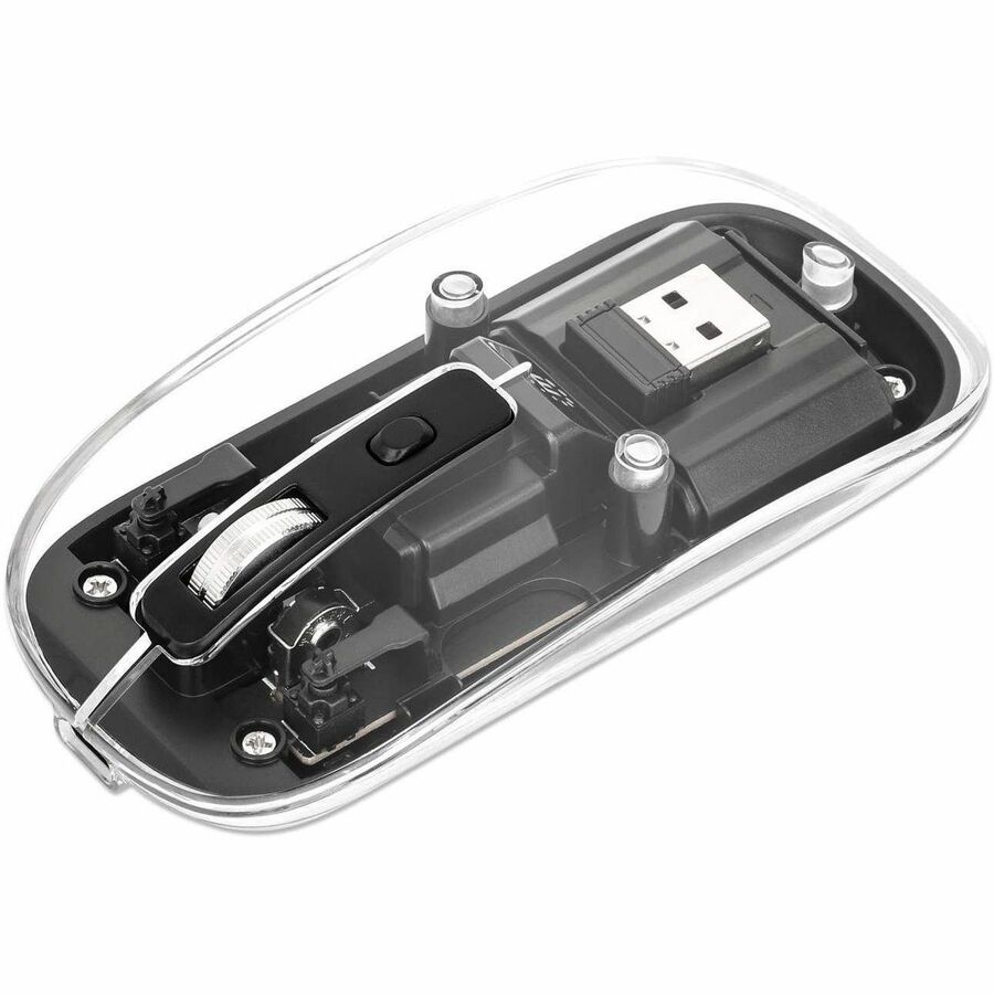 TRANSPARENT RECHARGEABLE WIRELESS USB MOUSE