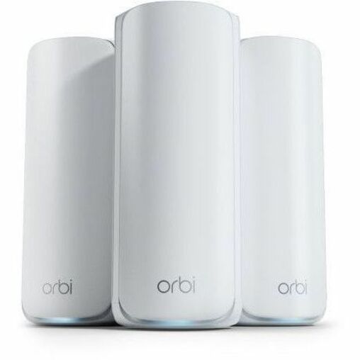 Netgear Orbi RBE773 Wi-Fi 7 IEEE 802.11be Ethernet Wireless Router - Tri Band - 2.40 GHz ISM Band - 6 GHz UNII Band - 1.38 GB/s Wireless Speed - 3 x Network Port - 1 x Broadband Port - 2.5 Gigabit Ethernet - VPN Supported