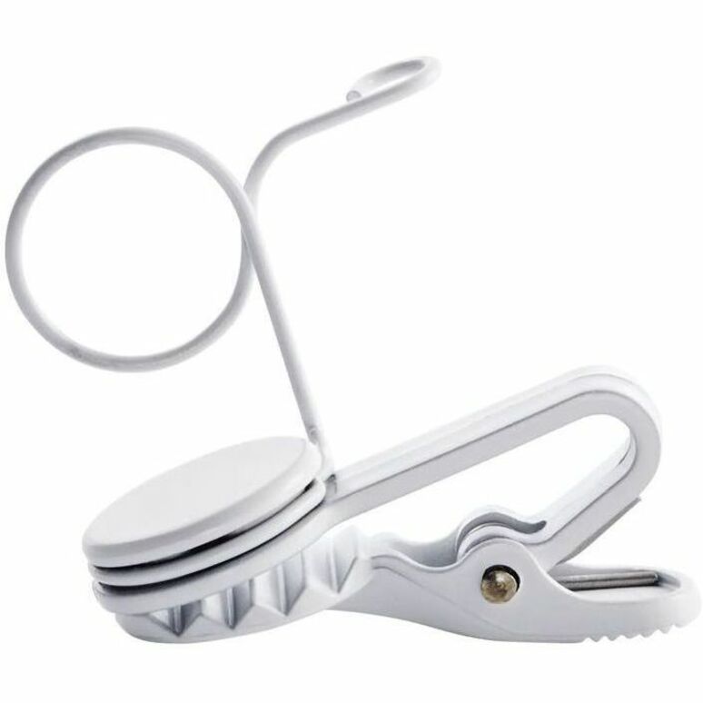 SINGLE TIE CLIP, WHITE