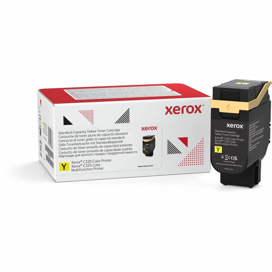 GENUINE XEROX YELLOW STANDARD CAPACITY TONER CARTRIDGE, XEROX C325 COLOR PRINTER