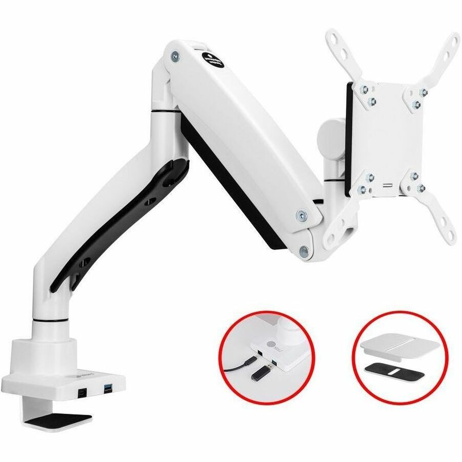 SIIG Ultra Heavy Duty Single Monitor Arm Desk Mount | VESA 75/100/200