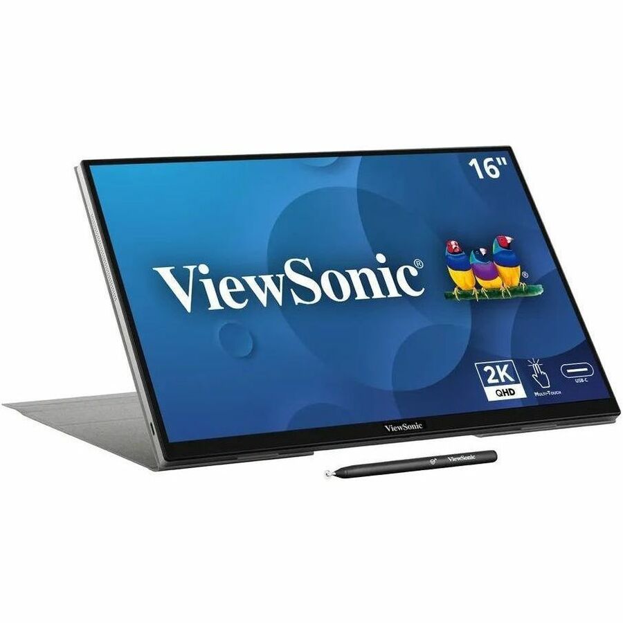 16IN PORTABLE WQXGA IPS TOUCH MONITOR WITH 65W USB C AND SMART COVER DESIGN, 256