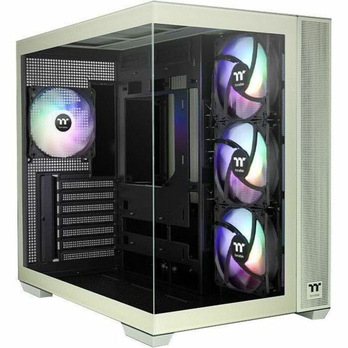 THERMALTAKE VIEW 380 TG ARGB MID TOWER CHASSIS - MATCHA GREEN