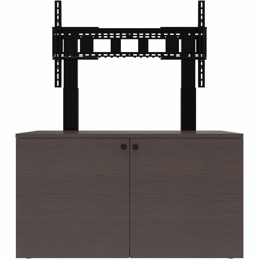 2-BAY AV CABINET INC SINGLE 45-98IN DISPLAY MOUNT, 12RU SLIDING, ROTATING RACK,