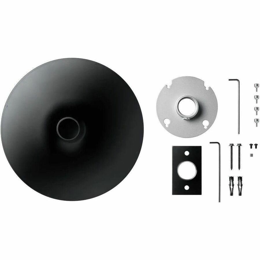 POLE MOUNT KIT, ROUND, BLACK COVER