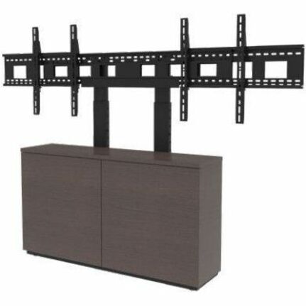 2BAY, LOW PROFILE, AV CABINET INC DUAL 45-82IN DISPLAY MOUNT, 12RU SLIDING, ROTA