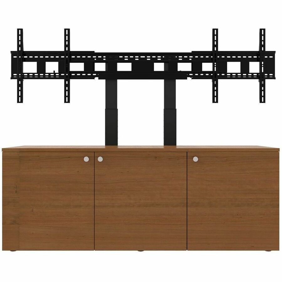 3-BAY AV CABINET INCLUDES VMPU-100L-120 DUAL DISPLAY MOUNT, 12RU SLIDING, ROTATI