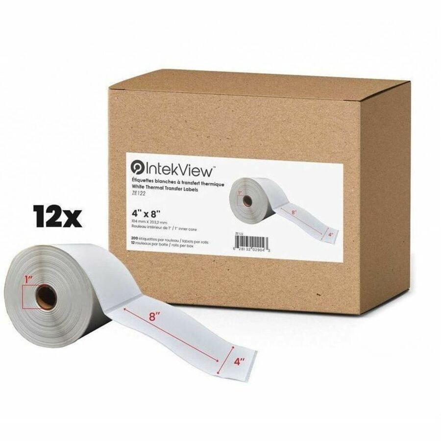 4x8'' Thermal Transfer Labels