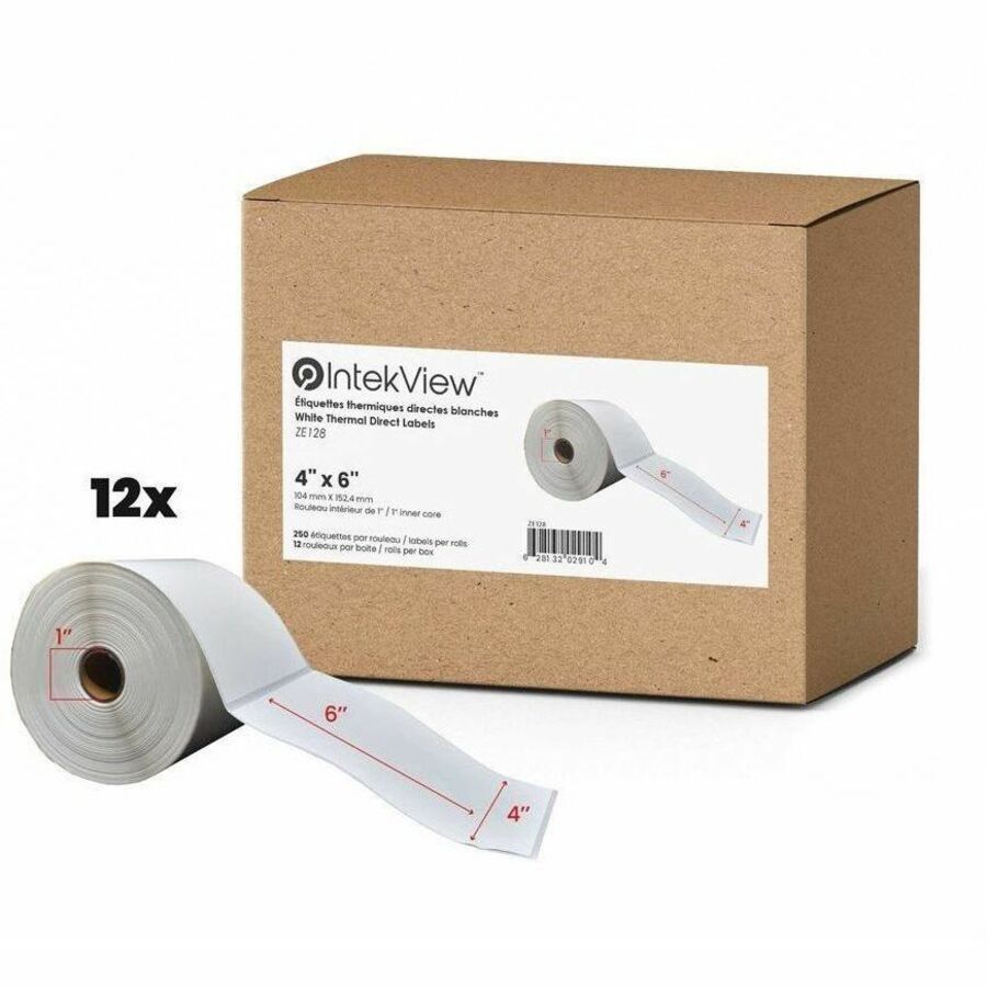 4x6'' Direct Thermal Labels