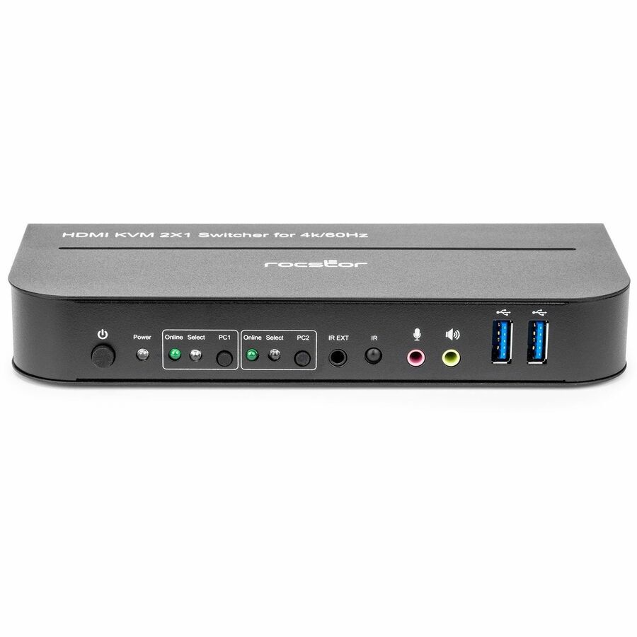 SOLIDKVM SK06 4K HDMI AND USB 3.0 2X1 KVM SWITCH - 2-PORT HDMI/USB KVM SWITCH -