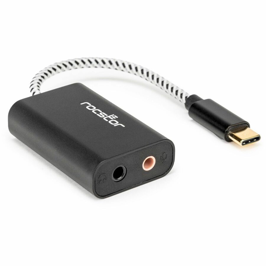 PREMIUM USB-C TO 3.5MM STEREO SPEAKER / HEADPHONE AND MICROPHONE AUDIO ADAPTER -