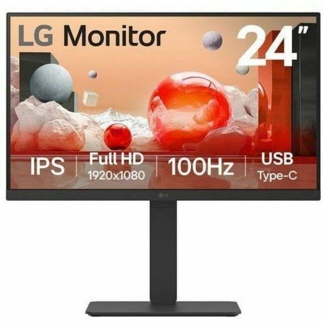 24IN LG MONITOR, 1920X1080, 16:9 IPS, HDMI, DP, USB-C USB 3.0