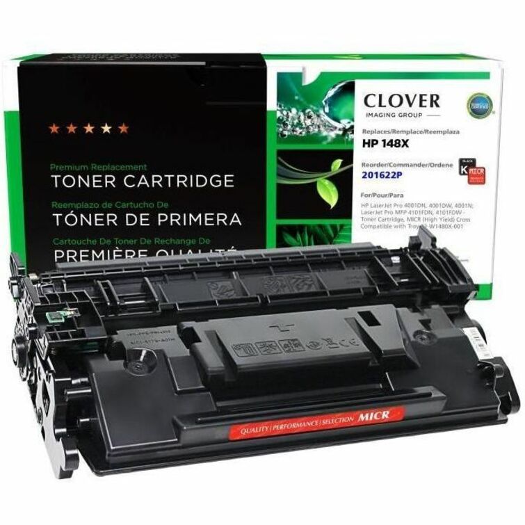 CLOVER IMAGING MICR REMAN FOR HP W1480XM 148X BLACK MICR HIGH YIELD TONER CARTRI