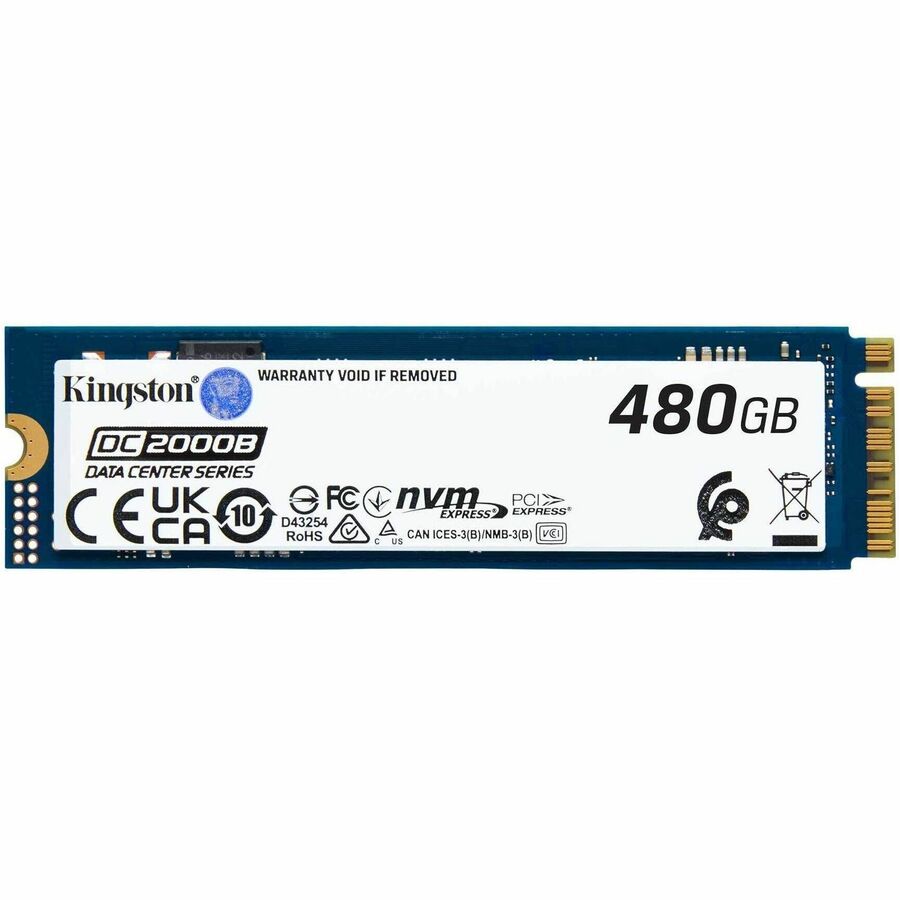Kingston DC2000B 480 GB PCIe 4.0 M.2 2280 SSD | Enterprise NVMe Server