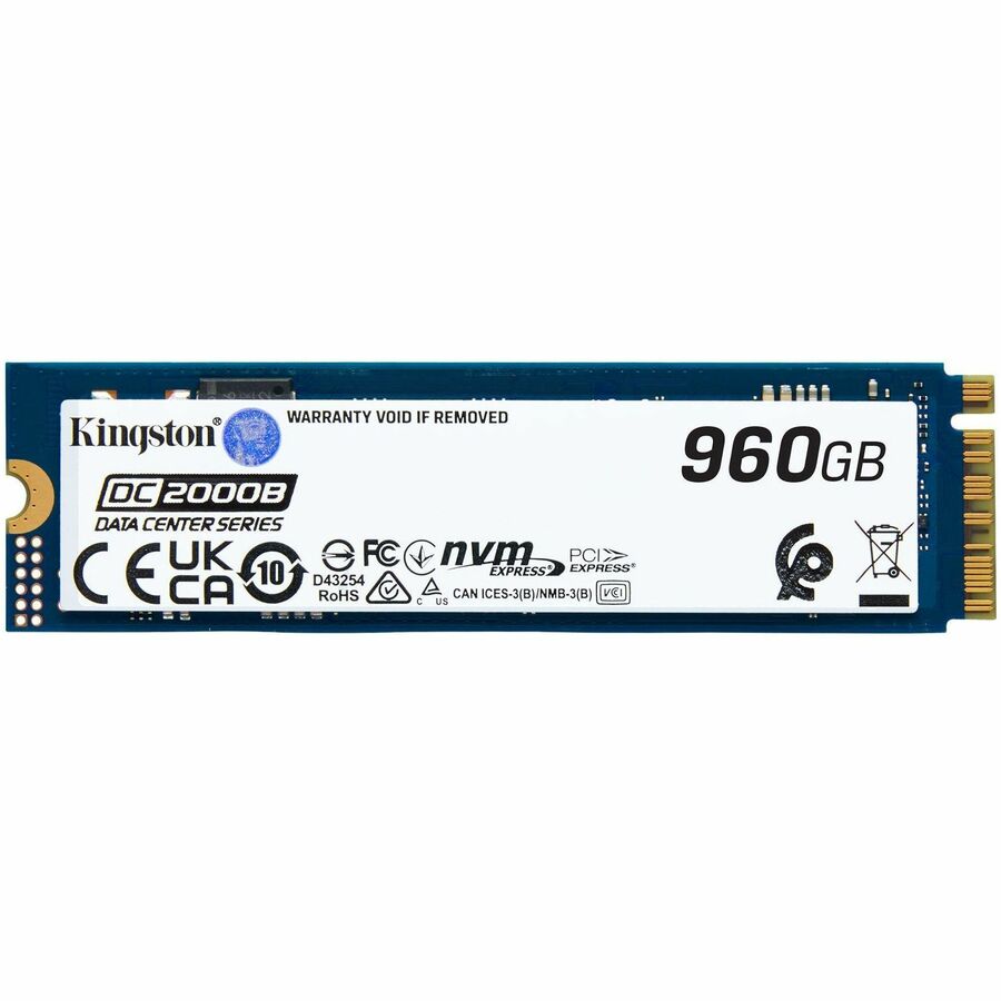 Kingston DC2000B 960 GB PCIe 4.0 M.2 2280 SSD | Enterprise NVMe Server