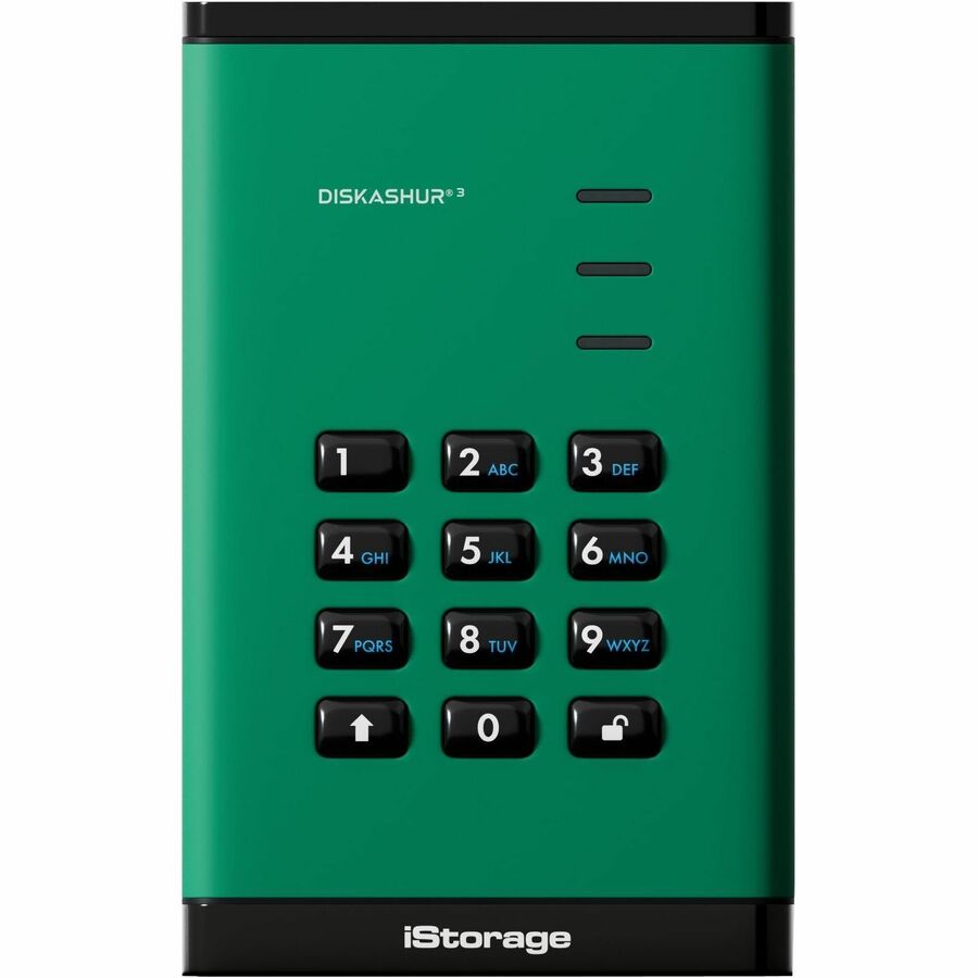 ISTORAGE DISKASHUR3 HDD 4TB GREEN - SECU