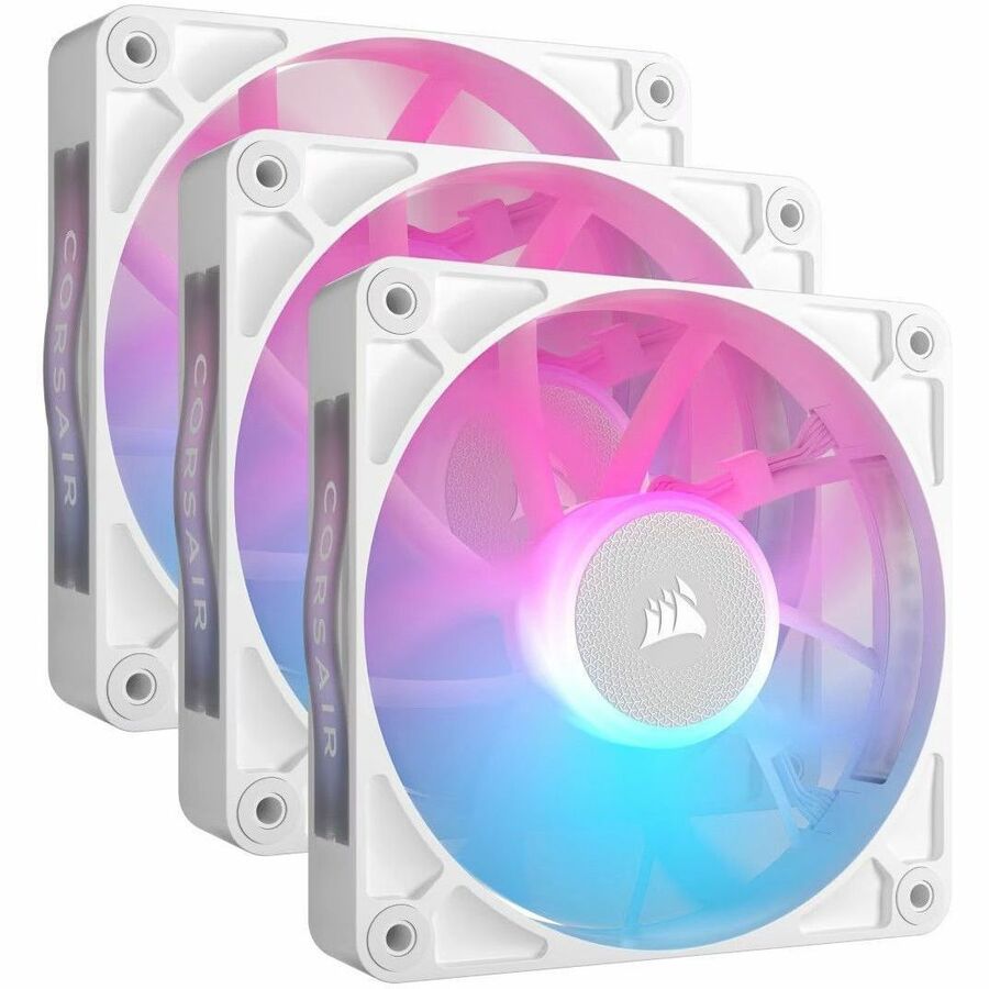 CORSAIR RX RGB SERIES, ICUE LINK RX120 RGB WHITE, 120MM RGB FAN, TRIPLE FAN KIT